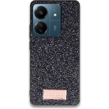 TKÇ Mey Ithalat®   Redmi 13C Bright Simli Kapak - Siyah