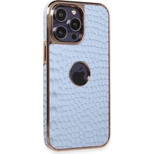 TKÇ Mey Ithalat®  iPhone 14 Pro Max Kılıf Snake Kapak - Sierra Blue