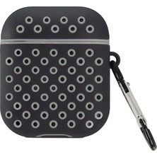 TKÇ Mey Ithalat®  Airpods 2 (2.nesil) Spor Delikli Kılıf - Siyah-Gri