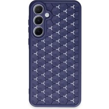 TKÇ Mey Ithalat®  Samsung Galaxy A15 4g Kılıf Petek Silikon Kapak - Lacivert