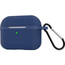 TKÇ Mey Ithalat®  Airpods Pro 3 (3.nesil) Raven Silikon Kılıf - Lacivert