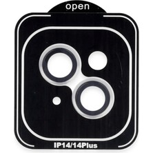 TKÇ Mey Ithalat®  iPhone 14 Pvd Metal Kamera Lens - Gümüş