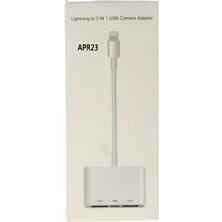 TKÇ Mey Ithalat®  APR23 Iphone Otg 3in1 - Beyaz
