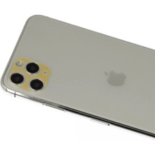 TKÇ Mey Ithalat®  iPhone 11 Pro Max Rainbow Kamera Lens Koruma Cam - Gold