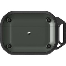 TKÇ Mey Ithalat®  Airpods Pro 2 (2.nesil) Asgard Kılıf - Koyu Yeşil