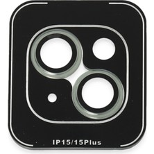 TKÇ Mey Ithalat®  iPhone 15 Pvd Metal Kamera Lens - Açık Yeşil