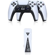 TKÇ Mey Ithalat®  Y5 64GB Android Dual Pad 4K Game Stick - Beyaz