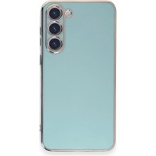 TKÇ Mey Ithalat®  Samsung Galaxy S23 Plus Kılıf Volet Silikon - Açık Yeşil