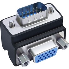 BK Teknoloji 90 Derece Açılı VGA Erkek-Dişi Dönüştürücü Bağlantı Adaptörü