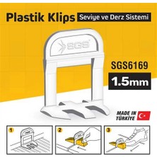 Sgs 1,5 mm Derz Seviye Tespit Klipsi  (PK/100 Adet)