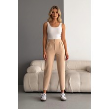 Kadın Ithal Krep Full Likralı Havuç Pantolon