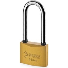 Sgs Asma Kilit Sarı Boyalı Uzun Kanca 63MM
