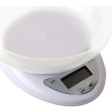 Ne Lazım Bana Hazneli LCD Ekran Hassas Ölçüm Sensörlü 5 kg Kapasite Dijital Mutfak Terazisi Tartısı