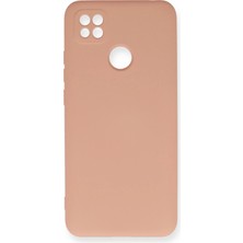 TKÇ Mey Ithalat®   Redmi 9c Kılıf Nano Içi Kadife Silikon - Pudra