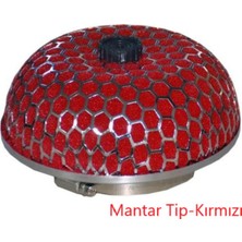 Ses ve Performans Artırıcı Açık Hava Filtresi, Kırmızı Mantar Tip, +6 Hp