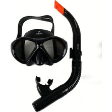 PremiumPort Kadın Maske ve Snorkel Seti, Tempered Glass, Su Sporları Ekipmanı