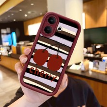 Ucuc Vivo V60 Lite 4g/5g Uyumlu Darbeye Dayanıklı Kamera Korumalı Bordo Silikon Baskı Desenli Kılıf