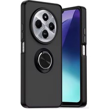 TKÇ Mey Ithalat®   Redmi 14C Kılıf Montreal Yüzüklü Silikon Kapak - Siyah