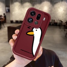 Ucuc Oppo Find X9 Pro 5g Uyumlu Darbeye Dayanıklı Kamera Korumalı Bordo Silikon Baskı Desenli Kılıf