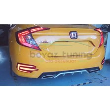 Arka Difüzör Tampon, Honda Civic Fc5, Orijinal, Amg Model, 2016-2021