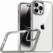 TKÇ Mey Ithalat®   iPhone 15 Pro Max  Lensli Silikon - Titan Gri