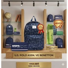 Sports U.s. Polo Assn. U.s Polo Assn. Unisex Okul Sırt Çantası - Lisanslı Suluk&Matara ve Çift Gözlü Kalemlik Hediye