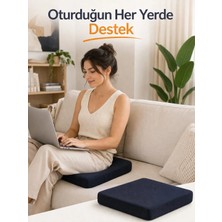 Ortopedik Visko Araç Oturma Kare Minderi 44X44 cm