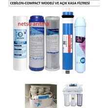 Netsu İhlas Aura Cebilon Compact ve Tüm Açık Kasa Su Arıtma Cihazı Filtresi,5 li Filtre Seti.