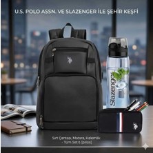 U.S. Polo Assn. Suni Deri Okul-Evrak-Sırt Çantası