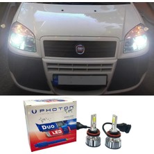 Duo Beyaz LED Xenon Sis Farı Ampulü H11, Doblo D2 2000-2010
