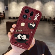 Ucuc Oppo Find X9 Pro 5g Uyumlu Darbeye Dayanıklı Kamera Korumalı Bordo Silikon Baskı Desenli Kılıf