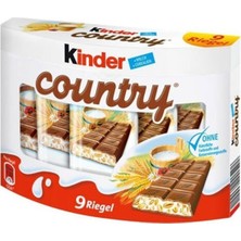 Kinder Country Milch Und Cerealien 9 Riegels  9 x 23,5 gr