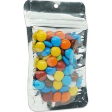 8.5*14.5*5 Şeffaf Metalize Kilitli Doypack 50 Adet