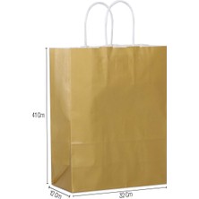 32*41*12 Gold Saplı Kağıt Çanta 24 Adet