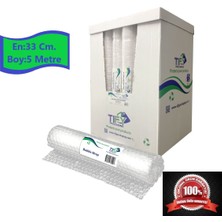Balonlu Naylon Sargı 33cm Genişlikte 500cm Uzunlukta Havalı Eşya Koruma Ambalaj Pat Pat