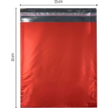 25*35 Kırmızı Lüx Metalize Hediye Paketi 100 Adet