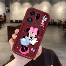 Ucuc Oppo Find X9 Pro 5g Uyumlu Darbeye Dayanıklı Kamera Korumalı Bordo Silikon Baskı Desenli Kılıf