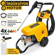 Sgs Endüstriyel Yüksek Basınçlı Yıkama Makinası 2200 Watt 130 Bar Indüksiyon Motor