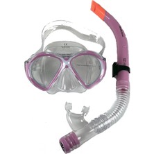PremiumPort Kadın Mask ve Snorkel Seti, Tempered Glass ile Yüksek Performans