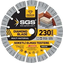 Sgs Soketli Elmas Testere Multı-Materıal 230MM