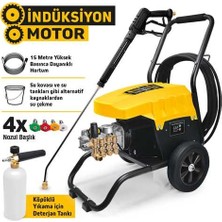 Sgs Endüstriyel Yüksek Basınçlı Yıkama Makinası 2800 Watt 150 Bar Indüksiyon Motor