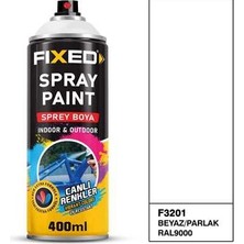 Fixed Sprey Boya Akrilik - Beyaz/parlak (RAL9000) 320 gr 400 ml
