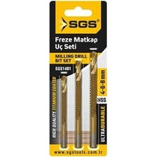 Sgs Freze Matkap Uç Seti 4-6-8 mm