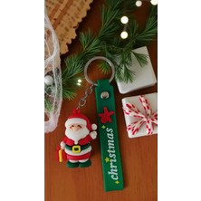 Famemus Accessory Yılbaşına Özel Hediyelik Silikonlu Anahtarlık Noel Baba