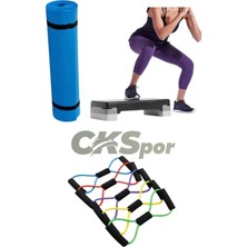 PremiumPort Evde Spor Seti: Step Tahtası, Pilates Direnç Bandı ve Spor Matı