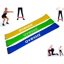 PremiumPort 3'lü Aerobik Direnç Lastiği Seti, Pilates ve Egzersiz Için Mükemmel