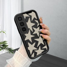 Ucuc Infinix Hot 60 Pro Plus Uyumlu Siyah Silikon Şık Baskı Kılıf Darbeye Dayanıklı Kamera Korumalı