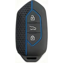 Calperia 3 Tuşlu Petek Desenli Akıllı Anahtar Kılıfı, Togg T10X T10F Uyumlu