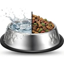 Calperia Paslanmaz Çelik Mama ve Su Kabı (550 Ml)