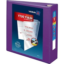 Calperia 3 Halkalı 3 Inç Klasör, Lila Ciltleme